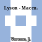 Lyson - Maccu.