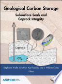 Geological carbon storage : subsurface seals and caprock integrity [E-Book] /