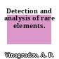 Detection and analysis of rare elements.