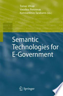 Semantic Technologies for E-Government [E-Book] /