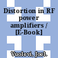Distortion in RF power amplifiers / [E-Book]