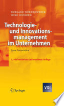 Technologie- und Innovationsmanagement im Unternehmen [E-Book] : Lean Innovation /