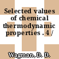 Selected values of chemical thermodynamic properties . 4 /