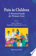 Pain in Children [E-Book] : A Practical Guide for Primary Care /