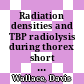 Radiation densities and TBP radiolysis during thorex short decay runs [E-Book]