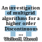 An investigation of multigrid algorithms for a higher order Discontinuous Galerkin RANS solver /
