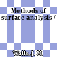 Methods of surface analysis /
