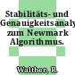 Stabilitäts- und Genauigkeitsanalyse zum Newmark Algorithmus.