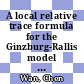 A local relative trace formula for the Ginzburg-Rallis model : the geometric side [E-Book] /