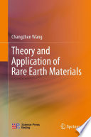 Theory and Application of Rare Earth Materials [E-Book] /