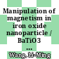 Manipulation of magnetism in iron oxide nanoparticle / BaTiO3 composites and low-dimensional iron oxide nanoparticle arrays /
