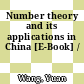 Number theory and its applications in China [E-Book] /