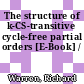 The structure of k-CS-transitive cycle-free partial orders [E-Book] /