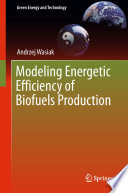 Modeling Energetic Efficiency of Biofuels Production [E-Book] /