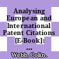Analysing European and International Patent Citations [E-Book]: A Set of EPO Patent Database Building Blocks /