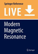 Modern Magnetic Resonance [E-Book] /