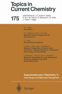 Supramolecular Chemistry II — Host Design and Molecular Recognition [E-Book] /
