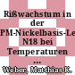 Rißwachstum in der PM-Nickelbasis-Legierung N18 bei Temperaturen zwischen 400 und 750 Celsius unter statischer und zyklischer Belastung [E-Book] /