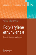 Poly(arylene etynylene)s [E-Book] : From Synthesis to Application /