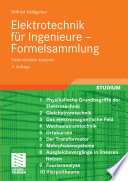 Elektrotechnik für Ingenieure – Formelsammlung [E-Book] : Elektrotechnik kompakt /