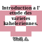 Introduction a l' etude des varietes kaheleriennes.