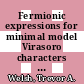 Fermionic expressions for minimal model Virasoro characters [E-Book] /