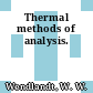 Thermal methods of analysis.
