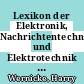 Lexikon der Elektronik, Nachrichtentechnik und Elektrotechnik Vol 0001: englisch - deutsch