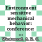 Environment sensitive mechanical behavior: conference: proceedings : Baltimore, MD, 07.06.65-08.06.65 /