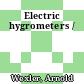 Electric hygrometers /