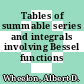 Tables of summable series and integrals involving Bessel functions /
