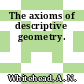 The axioms of descriptive geometry.