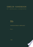 Sb Organoantimony Compounds Part 4 [E-Book] : Compounds of Pentavalent Antimony with Three Sb-C Bonds /