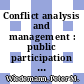Conflict analysis and management : public participation in waste management decision making /