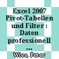 Excel 2007 Pivot-Tabellen und Filter : Daten professionell auswerten [E-Book] /