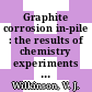 Graphite corrosion in-pile : the results of chemistry experiments 1 - 3 : [E-Book]