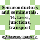 Semiconductors and semimetals. 14. laser, junctions, transport /
