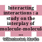 Interacting interactions : a study on the interplay of molecule-molecule and molecule-substrate interactions at metal-organic interfaces /