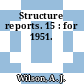 Structure reports. 15 : for 1951.