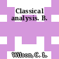 Classical analysis. B.