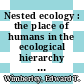 Nested ecology : the place of humans in the ecological hierarchy [E-Book] /