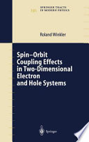 Spin-orbit coupling effects in two-dimensional electron and hole system : 26 tables /