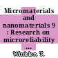 Micromaterials and nanomaterials 9 : Research on microreliability and nanoreliability, the micro materials center on display ; on the occasion of Bernd Michel's 60th birthday /