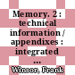 Memory. 2 : technical information / appendixes : integrated circuits /