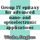 Group IV epitaxy for advanced nano- and optoelectronic applications /