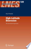 High-Latitude Bioerosion: The Kosterfjord Experiment [E-Book] /