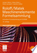 Roloff/Matek Maschinenelemente Formelsammlung [E-Book] : Interaktive Formelsammlung auf CD-ROM /