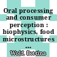 Oral processing and consumer perception : biophysics, food microstructures and health [E-Book] /