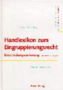 Handlexikon zum Eingruppierungsrecht : Entscheidungssammlung Praxiswissen /