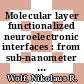 Molecular layer functionalized neuroelectronic interfaces : from sub-nanometer molecular surface functionalization to improved mechanical and electronic cell-chip coupling /